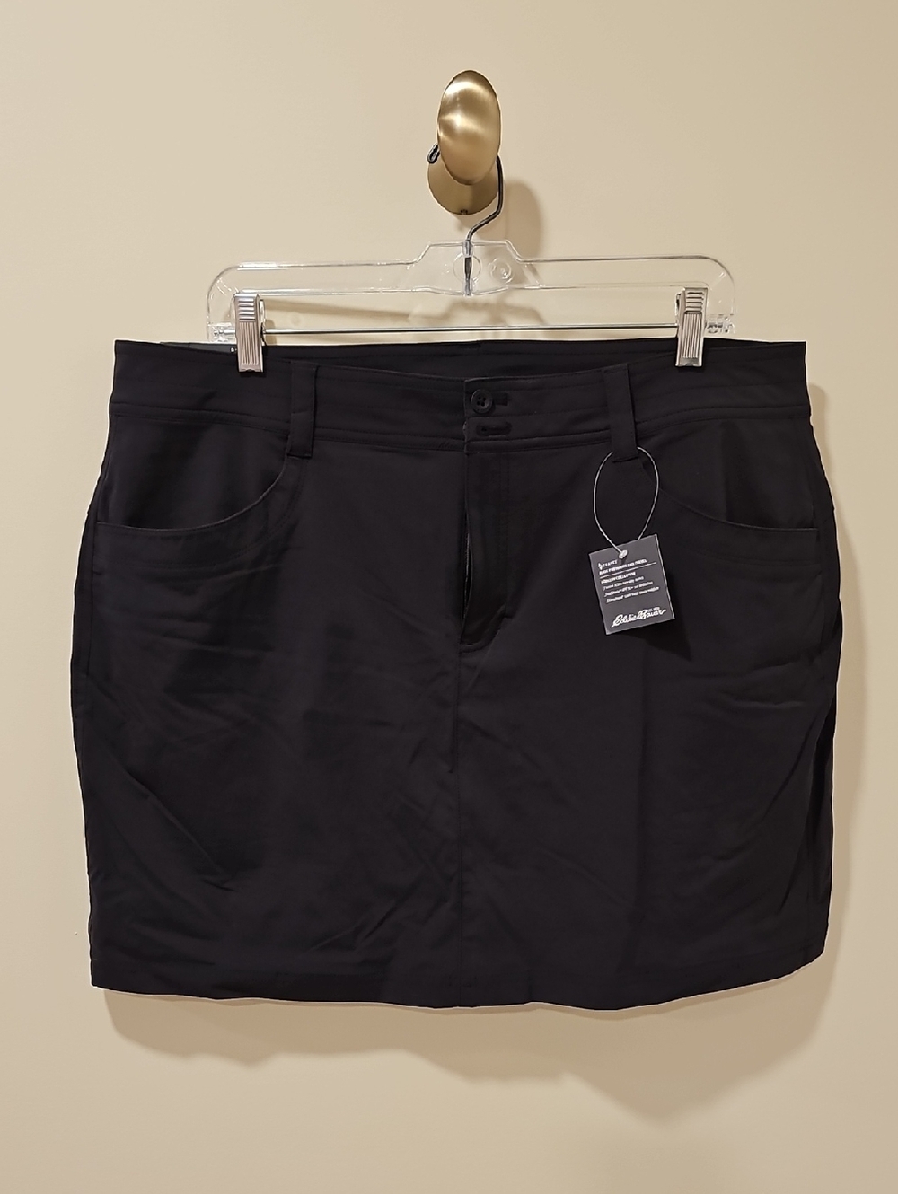 Eddie Bauer Women's Horizon High-Rise Skort; NWT; Size 16; Black - Picture 3 of 13